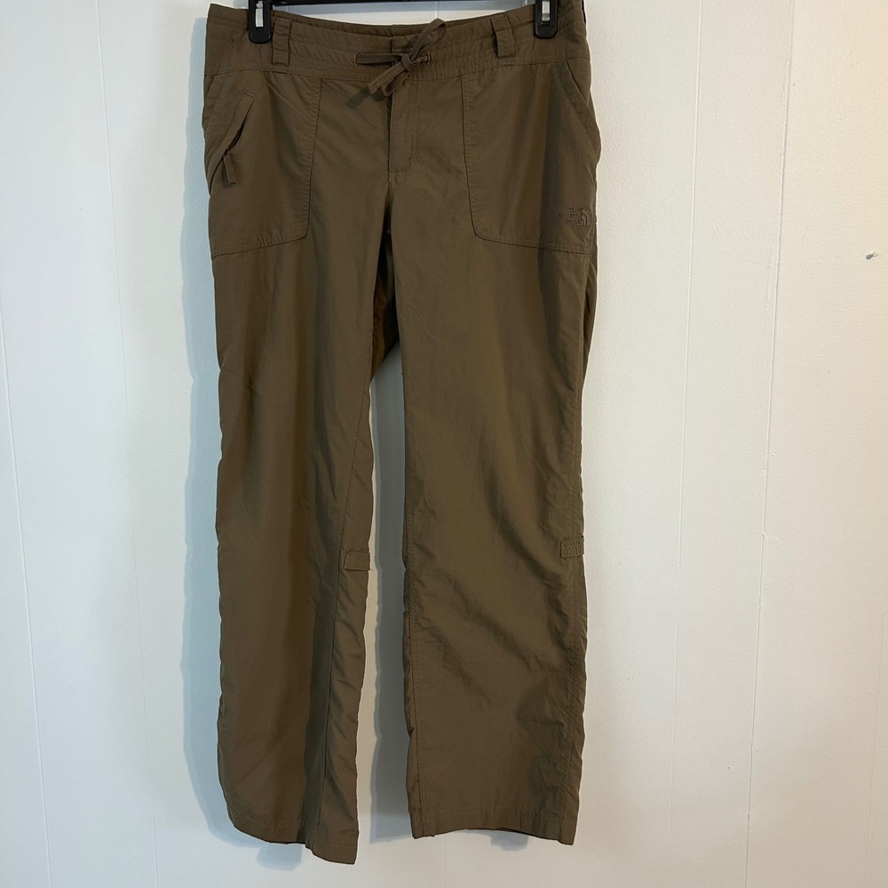 The North Face Womens Khaki Nylon‎ Utility Cargo Pants Size 12 outdoors, hiking